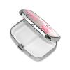 Love Flamingo Travel Pill Organizer. 2-Compartment Pill Box, Portable Mini Pill Box, Vitamin Medicine Storage Box view 2