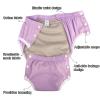 4 Pack Care Incontinence Diapers for Adult,Leakproof Panties for Incontinence Protective Briefs Underwear and Postpartum Underwear for Women Reusable Pure Cotton Diapers(Small) view 4