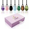 BGGEXA 3/4pcs Drilled Yoni Egg Set with Box Natural Rose Quartz Jade Eggs Women Kegel Exerciser Pelvic Floor Muscle Exercise Massager-3pcs Egg Set 05 view 3