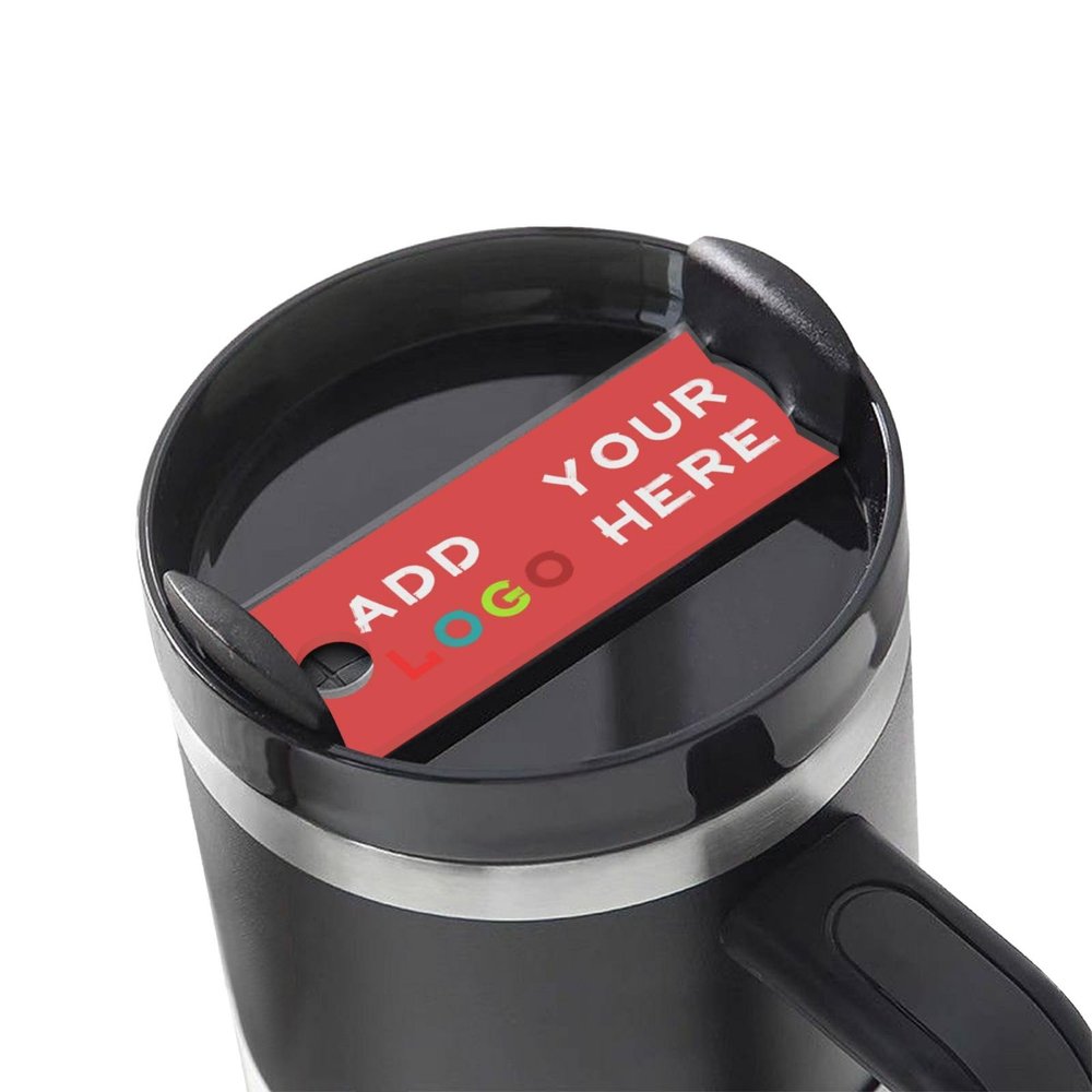 Custom Cover Name Plate for Travel Mug 30 40 oz Custom Stainless Steel Coffee Mug Name Plate for Lid with Text Personalized Cup Accessories Personalized Memorial Gifts Red Tumbler Accessories