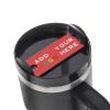 Custom Cover Name Plate for Travel Mug 30 40 oz Custom Stainless Steel Coffee Mug Name Plate for Lid with Text Personalized Cup Accessories Personalized Memorial Gifts Red Tumbler Accessories view 1