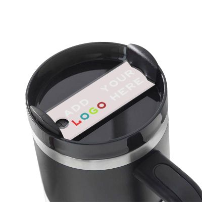 Custom Cover Name Plate for Travel Mug 30 40 oz Custom Stainless Steel Coffee Mug Name Plate for Lid with Text Personalized Cup Accessories Cup Custom Name Plate for Lid 30 oz White