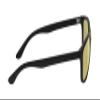 Calabria Noah Polarized BiFocal Reading Sunglasses +1.25 Matte Black/Yellow Mens Womens Trendy Bi-Focal Sunnies Sun Readers view 3