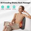 Snailax Neck Massager with Heat, 4D Shiatsu Back Massager for Pain Relief Deep Tissue, Knead, Heating & Extra Vibration Seat Massager for Chair Father Gifts for Men Detachable Flap Remote Control view 3