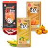 COELO Jjondigi Variety 3 Packs (Total 8.5oz) Korean Traditional Old School Snack Chewy K-Food Treats Individually Wrapped Late Night Holiday Party Jerky (Sweet Pumpkin, Corn, Bludak Flavor) view 1