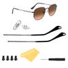 HiCycle2 Replacement Temple Arm,Temple Tips for RB3447 RB3547N RB3548N RB3647N Sunglasses,with 4 Screws,1 Screwdriver. (black temples&black tips&black screws) view 1