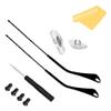 HiCycle2 Replacement Temple Arm,Temple Tips for RB3447 RB3547N RB3548N RB3647N Sunglasses,with 4 Screws,1 Screwdriver. (black temples&black tips&black screws) view 2