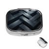 Pill Case Black Rectangular Small Pill Box 3 Compartment Medicine Organizer Travel Pill Organizer for Pocket Purse Pill Dispenser Portable Pill Container Vitamin Box view 1