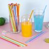 [1000 Pcs] Colorful Disposable Drinking Plastic Straws - Long Cocktail Bar Bulk Straws(8.2" longX0.23" diameter) view 3