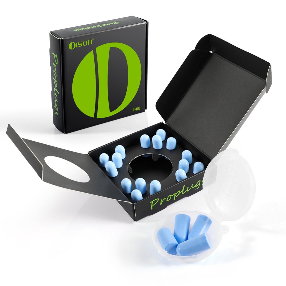 10Pairs Foam Earplugs, Noise Cancelling Ear Plugs for Sleeping Hearing Protection for Shooting Range, Work, Travel,Concert Blue