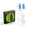 10Pairs Foam Earplugs, Noise Cancelling Ear Plugs for Sleeping Hearing Protection for Shooting Range, Work, Travel,Concert Blue view 2