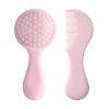 Baby Hair Comb Set Soft Baby Hair Brush Baby Comb Hair Comb Set Newborn Baby Hair Brush and Comb Set Baby Care Hair Brush for Girls and Boys,Ideal Present for Baby Pink view 1
