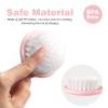 Baby Hair Comb Set Soft Baby Hair Brush Baby Comb Hair Comb Set Newborn Baby Hair Brush and Comb Set Baby Care Hair Brush for Girls and Boys,Ideal Present for Baby Pink view 3