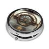 Giant encrypted Vault Travel-Friendly Pill Box - Portable Square Organizer with Compartments for Medicines, Vitamins, and Supplements, Durable Metal Design. view 2