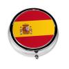 Spanish Flag Weekly Pill Organizer - Square Travel Pill Box with Multiple Compartments, Ideal for Vitamins, Supplements, and Cod Liver Oil Storage. view 1