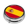 Spanish Flag Weekly Pill Organizer - Square Travel Pill Box with Multiple Compartments, Ideal for Vitamins, Supplements, and Cod Liver Oil Storage. view 2