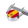 Spanish Flag Weekly Pill Organizer - Square Travel Pill Box with Multiple Compartments, Ideal for Vitamins, Supplements, and Cod Liver Oil Storage. view 4