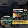 Ombre Orange Green Wheelchair Bag with Cup Holder Walker Bag Reflective Stripes for Seniors Wheel Chair Accessories for Adults Abstract Marble Geometric Texture Wheelchair Side Bag for Rollator view 4