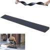 WXXSHGDW Rubber Threshold Ramp, Wheelchair Threshold Ramp, 0.4-1.2 In Rise Height Non-Slip Threshold Ramps, 4400 Lbs Load Capacity, for Doorways, Driveways, Bathroom, Cuttable(100*10*2.5cm/39*3.9*1in) view 1