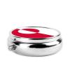 Greenland Flag Weekly Pill Organizer - Square Travel Pill Box with Multiple Compartments, Ideal for Vitamins, Supplements, and Cod Liver Oil Storage. view 3