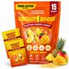 Energy Rocks Caffeine Candy - Popping Energy Candy Crystals, 100mg Caffeine, L-Theanine & B12 - Fast Energy, No Drink Needed - Coffee Alternative 15-Pack (Pineapple Mango) view 1