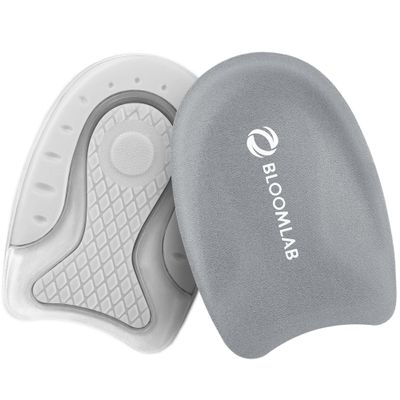 Premium Heel Pain Relief Gel Inserts 2 Pack Shock-Absorbing Heel Cups for Plantar Fasciitis Non-Slip Silicone Cushions for All Shoes & All-Day Comfort