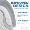 Premium Heel Pain Relief Gel Inserts 2 Pack Shock-Absorbing Heel Cups for Plantar Fasciitis Non-Slip Silicone Cushions for All Shoes & All-Day Comfort view 3