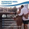 Premium Heel Pain Relief Gel Inserts 2 Pack Shock-Absorbing Heel Cups for Plantar Fasciitis Non-Slip Silicone Cushions for All Shoes & All-Day Comfort view 4