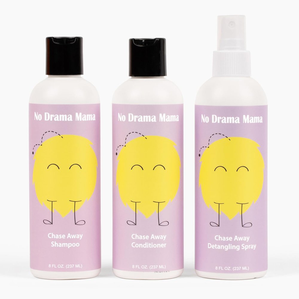 Lice Prevention Bundle Natural Shampoo, Conditioner & Peppermint Spray for Kids & Families Non-Toxic & Safe for All Ages