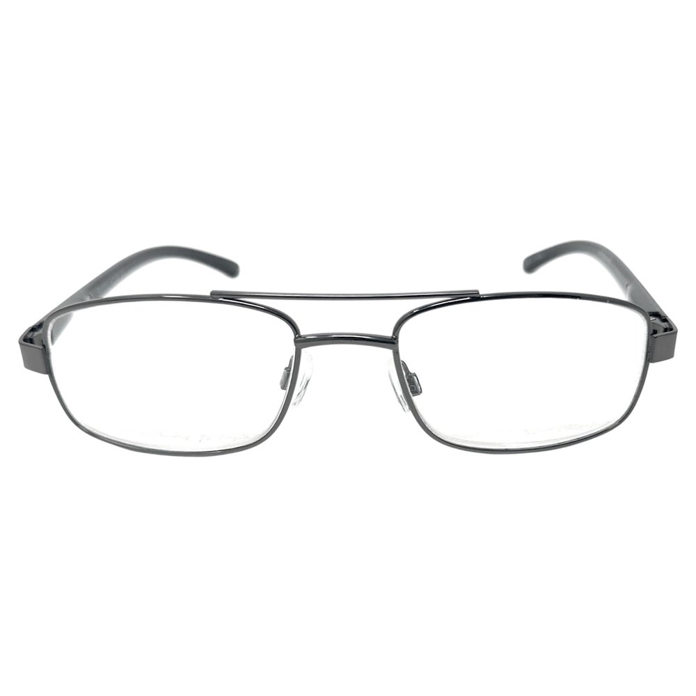 Incredible Bargains The Lincoln Rectangular Reading Glasses, Rectangle Metal Frame Readers for Men + 1.75 Black