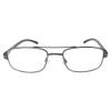 Incredible Bargains The Lincoln Rectangular Reading Glasses, Rectangle Metal Frame Readers for Men + 1.75 Black view 1