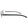 Incredible Bargains The Lincoln Rectangular Reading Glasses, Rectangle Metal Frame Readers for Men + 1.75 Black view 3