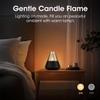 KinYiLO Ultrasonic Essential Oil Diffuser, 150ML Modern Aromatherapy Diffuser with Candle Light, 2 Mist Mode, Remote Control, Auto-Off, Small Cool Mist Humidifier for Home Bedroom Office Yoga, Black view 3