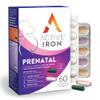 Active Iron Supplement 25mg + Prenatal Multivitamin, Clinically Proven to Increase Iron & Reduce Tiredness, Maximum Absorption, Gentle, Non-Constipating, 30 Capsules + 30 Time Release Tablets view 1