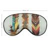Bohemian Feather Eye Mask, Side Sleeping Mask Light Blindfold Sleeping Mask Nose Pad and Elastic Band for Children Women and Men view 2