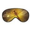 Abstract Yellow Dragonfly Eye Mask, Side Sleeping Mask Light Blindfold Sleeping Mask Nose Pad and Elastic Band for Children Women and Men view 1