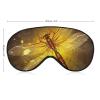 Abstract Yellow Dragonfly Eye Mask, Side Sleeping Mask Light Blindfold Sleeping Mask Nose Pad and Elastic Band for Children Women and Men view 2