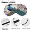 Peacock Floral Eye Mask, Side Sleeping Mask Light Blindfold Sleeping Mask Nose Pad and Elastic Band for Children Women and Men view 3