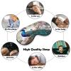 Peacock Floral Eye Mask, Side Sleeping Mask Light Blindfold Sleeping Mask Nose Pad and Elastic Band for Children Women and Men view 4