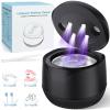 Dental Ultrasonic Retainer Cleaner Machine: 45kHz Dental Cleaning Pod with Digital Timer & 200ML, Cleaning for Dentures, Mouth Guards, Aligners, Night Guards, Braces, Toothbrush Heads & Jewelry, Black view 1