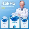 Dental Ultrasonic Retainer Cleaner Machine: 45kHz Dental Cleaning Pod with Digital Timer & 200ML, Cleaning for Dentures, Mouth Guards, Aligners, Night Guards, Braces, Toothbrush Heads & Jewelry, Black view 3