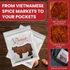 Jerkioh Spicy Curry Premium Beef Jerky Authentic Vietnamese Street Food Flavor with Chili Heat | Gourmet Tender & Savory Strips | High-Protein, Low-Fat Snack | Portable On-the-Go Pack, 10 oz view 3