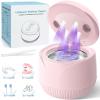 Dental Ultrasonic Retainer Cleaner Machine: 45kHz Dental Cleaning Pod with Digital Timer & 200ML, Cleaning for Dentures, Mouth Guards, Aligners, Night Guards, Braces, Toothbrush Heads & Jewelry, Pink view 1