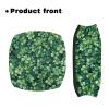 Luarisgur St Patricks Day Walkers for Seniors with Seat Covers Lucky Leaves Rollator Walker Accessories for Seniors Ladies Rollator Walker Seat Cover Cute Rollator Walker Seat and Backrest Covers view 2