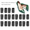10 Pairs High Heel Tips Shoes Replacement Tap Caps, High Heels Tips Replacement Shoe Heel Repair Black CPU Polyurethane Shoes Repairing Replacement Kits (Inner Diameter 10mm) view 2