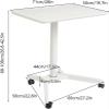 EliteBloom Luxury Overbed Table Overbed Table with Wheels Rolling Laptop Table Overbed Desk Rolling Laptop Stand Over Bed Desk Rolling Laptop Desk for Home Use Portable,B-One Size view 2