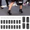 10 Pairs High Heel Tips Shoes Replacement Tap Caps, High Heels Tips Replacement Shoe Heel Repair Black CPU Polyurethane Shoes Repairing Replacement Kits (Inner Diameter 9mm) view 3