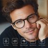 BLUEMOKY Reading Glasses for Men and Women: Blue Light Round Classic Eyeglasses - Computer Readers Glasses 1.50x view 3