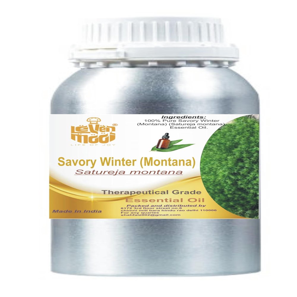 LEVENMOOI Savory Winter (Satureja Montana) Therapeutic Grade Essential Oil Pure & Natural 1000ML Aluminium Bottle Perfect for Diffuser Humidifier Aromatherapy & Multipurpose DIY Affordable